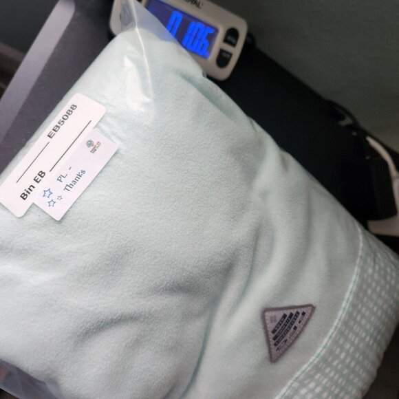 Columbia Womens Mint Green 1/4 Snap Fleece Pullover Sweatshirt Size M Soft Hike - Picture 8 of 8